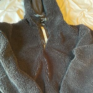 Two Lululemon textured Fleece Half Zip Size 12